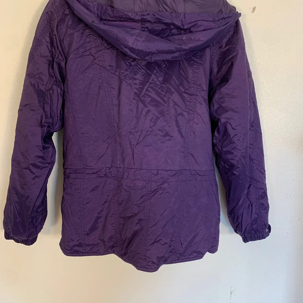 NILS Purple Hooded Ski Jacket Women's Size 12 Winter Coat Warm Puffer‎ Outerwear